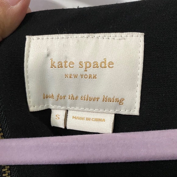 Kate Spade Black Shift Dress 3/4 Sleeve Size Small - Picture 2 of 9